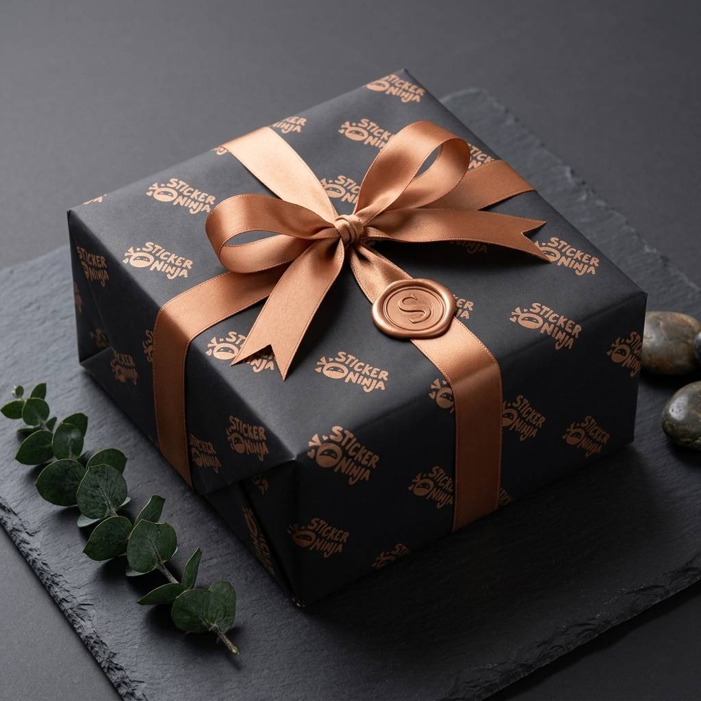 Biodegradable Matte Black Wrapping Paper for Branding