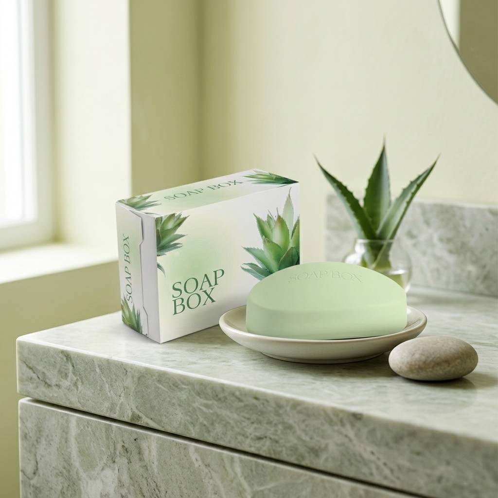 Custom Printed Biodegradable Soap Packaging Box