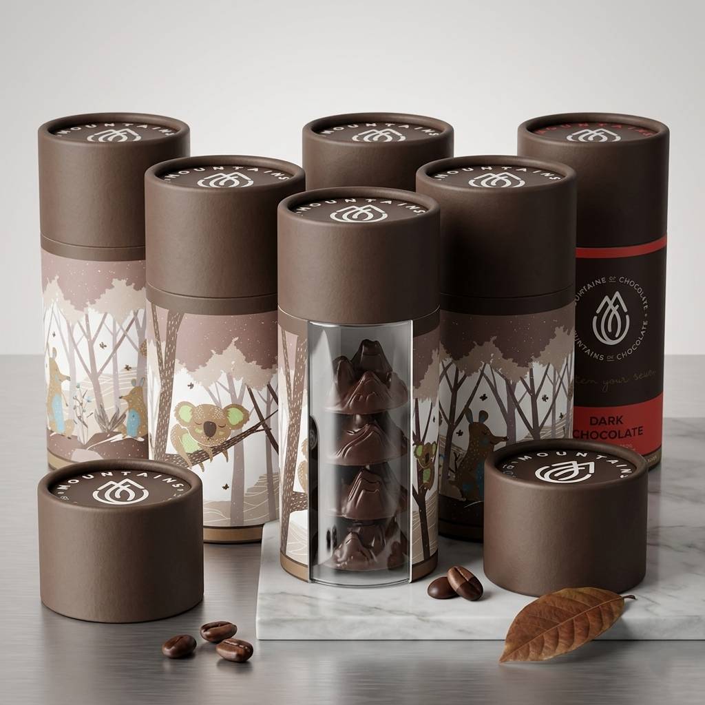 Eco-Friendly Recyclable Cardboard Tube for Chocolate