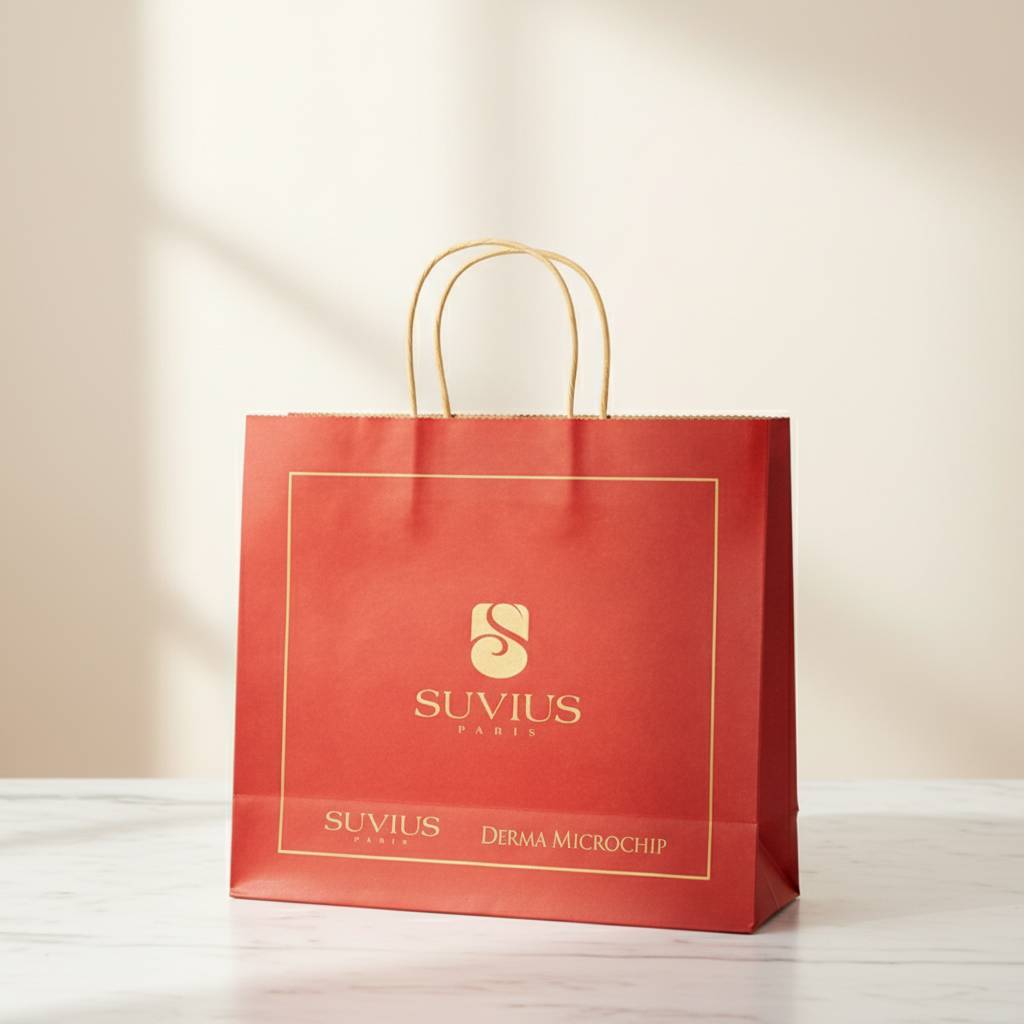 Durable Premium Custom Paper Bag for Skincare Brands Wholesale