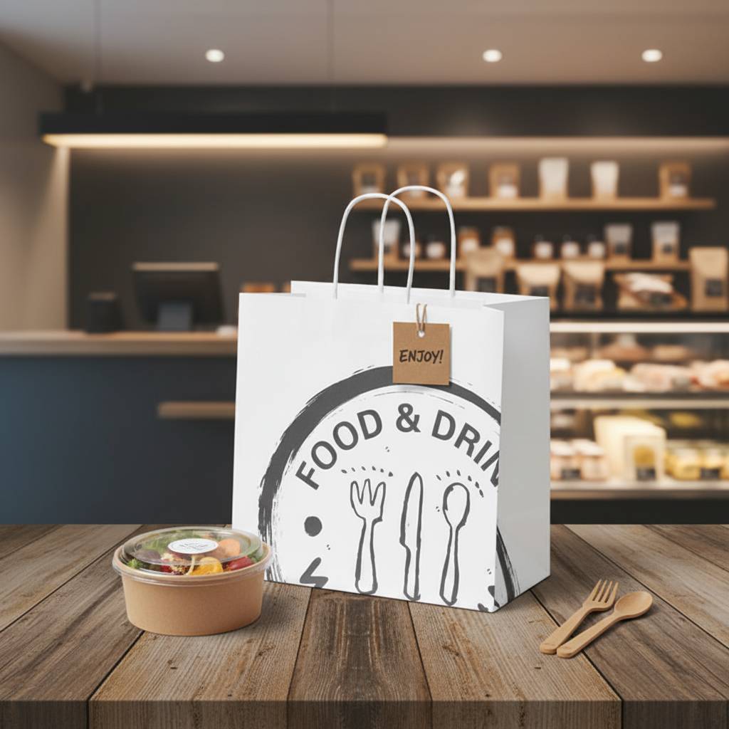 Bespoke Kraft Paper Bags for Catering