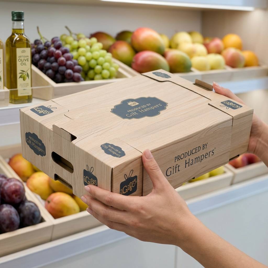 Custom Premium Fresh Produce Packaging For Artisan Fruit Gifts