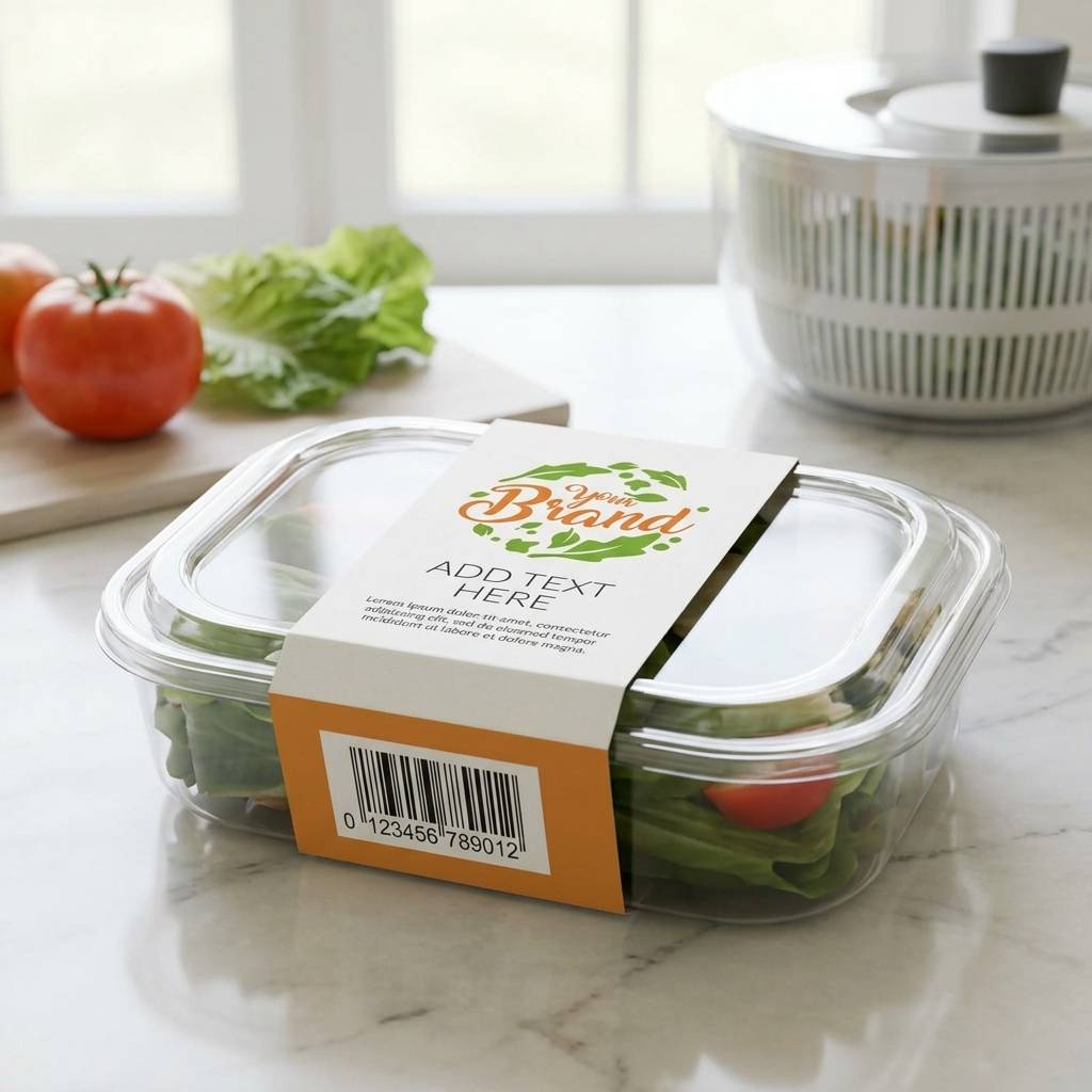 Custom Eco Friendly Paper Sleeve Food Packaging Sleeves for Food Container Box