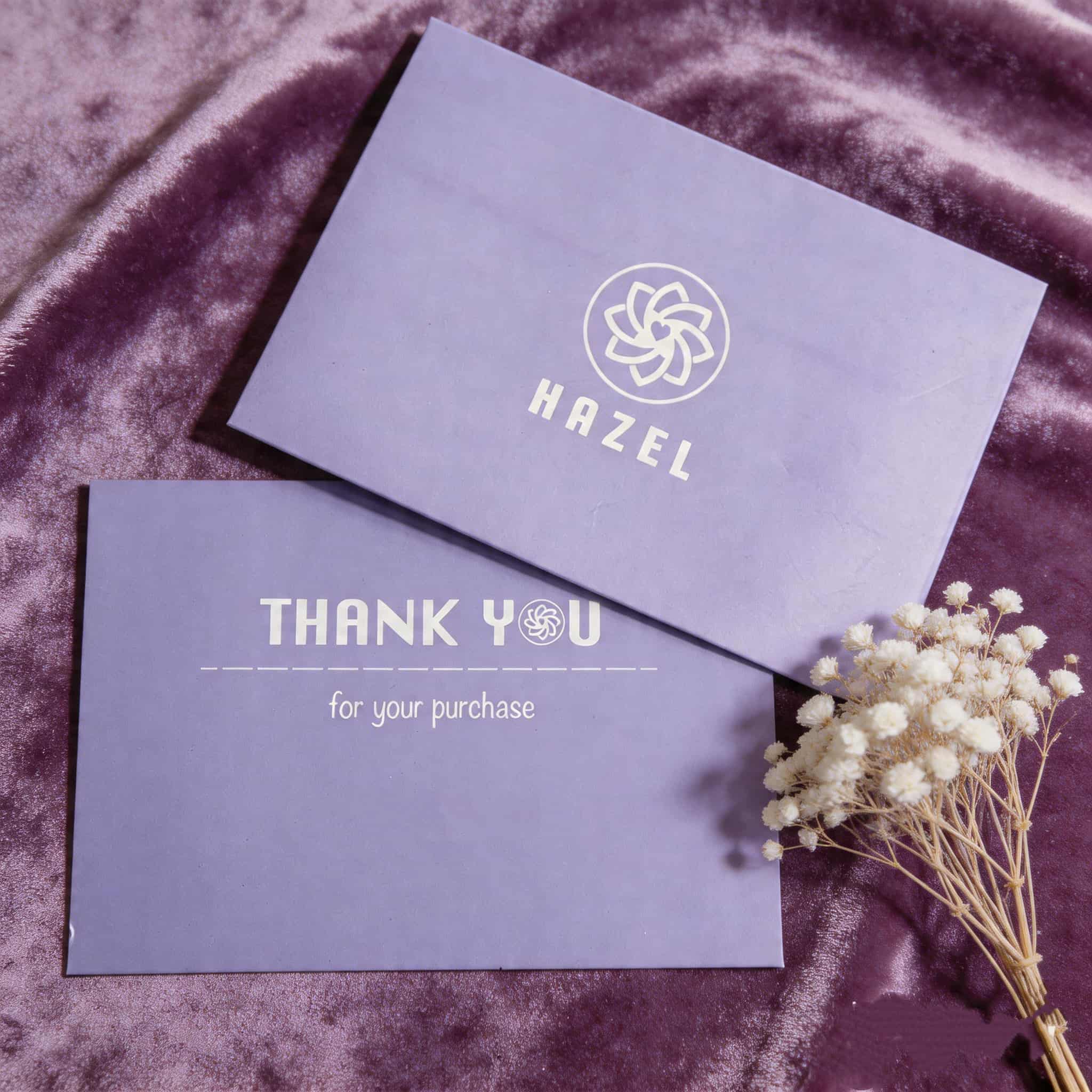 Custom Printed Purple Envelopes For Professional Business Stationery