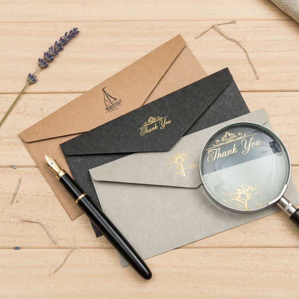 Premium Custom Envelopes Available In Various Rich Colors