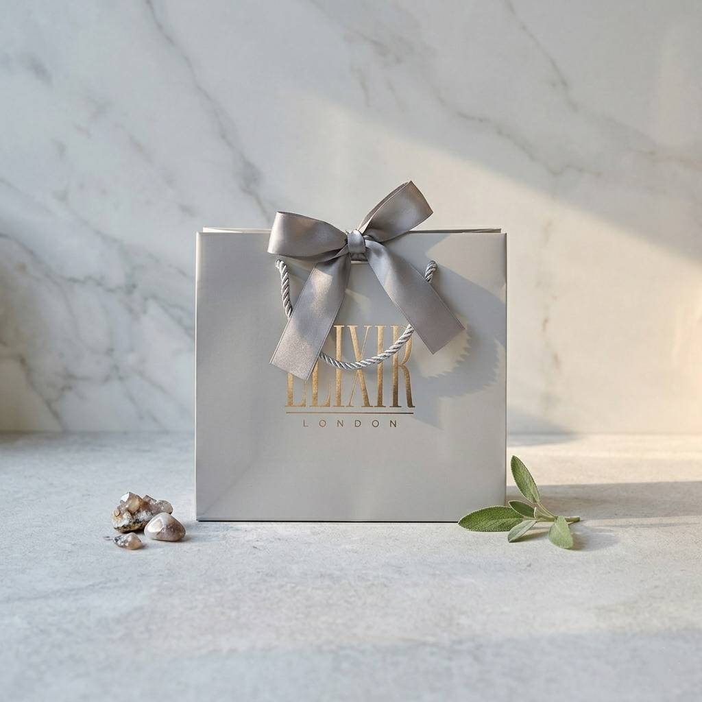 Durable Matte Paper Bags With Stunning Integrated Ribbon Handles