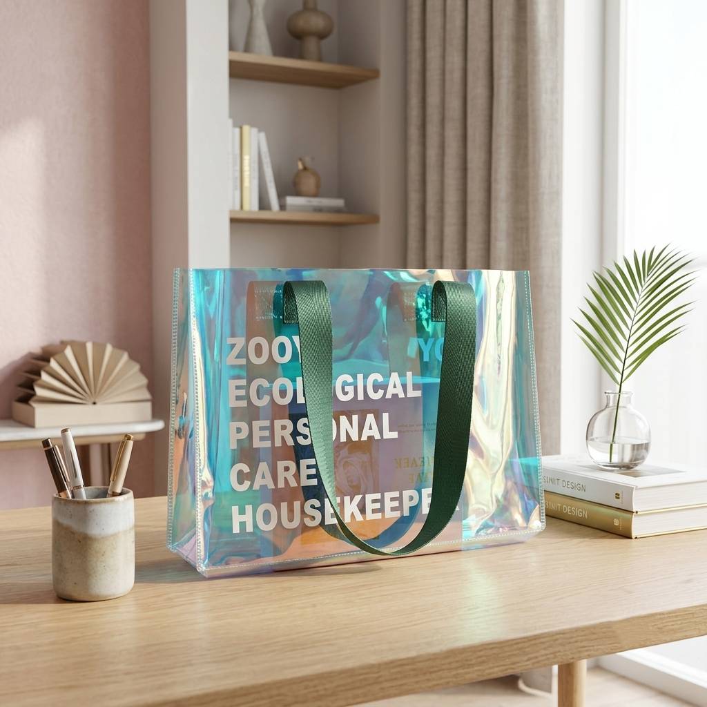 High Quality Wholesale Plastic Shipping bag Hologram Tote Bag With Logo