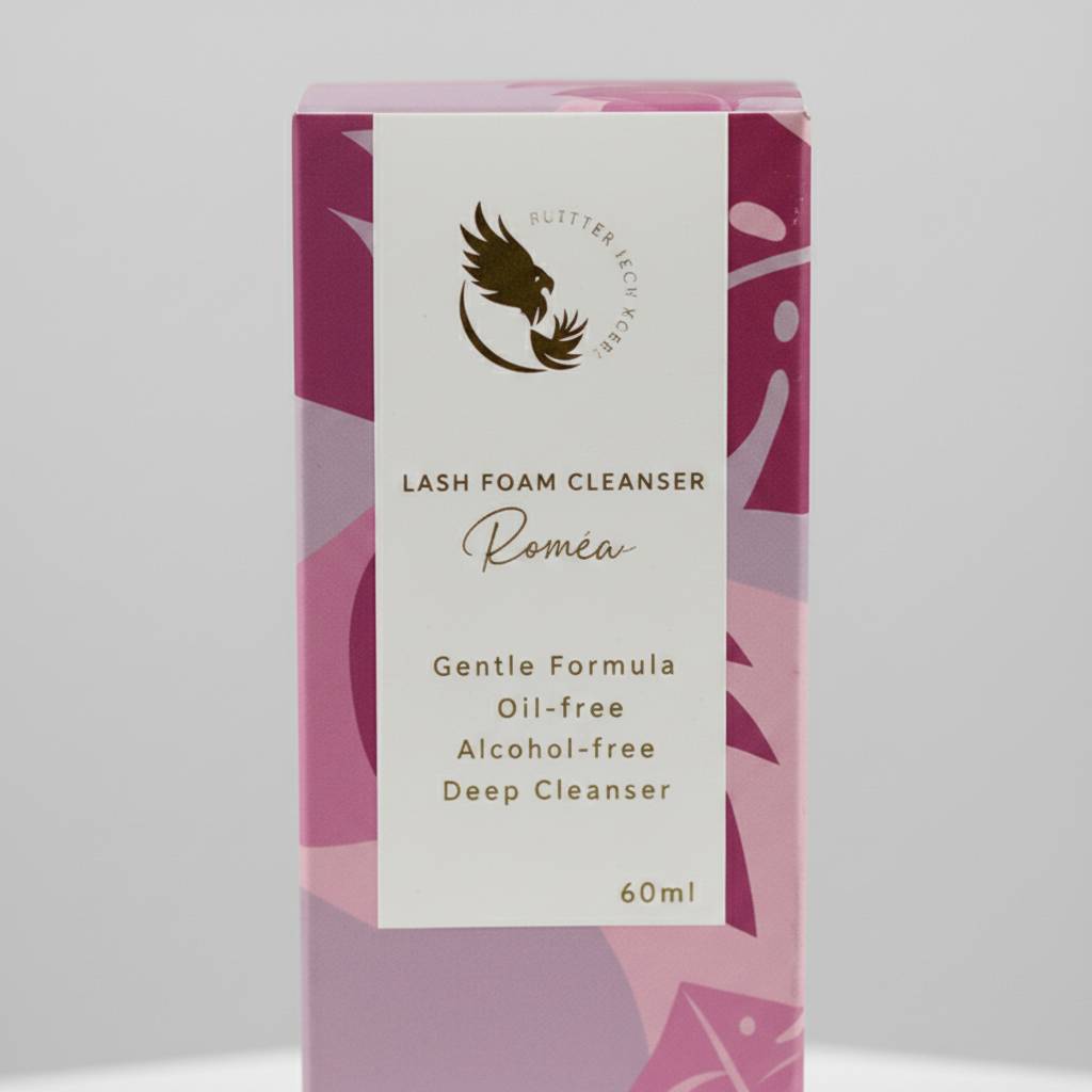 Custom Lash Cleanser Cosmetic Paper Boxes For Beauty Brands