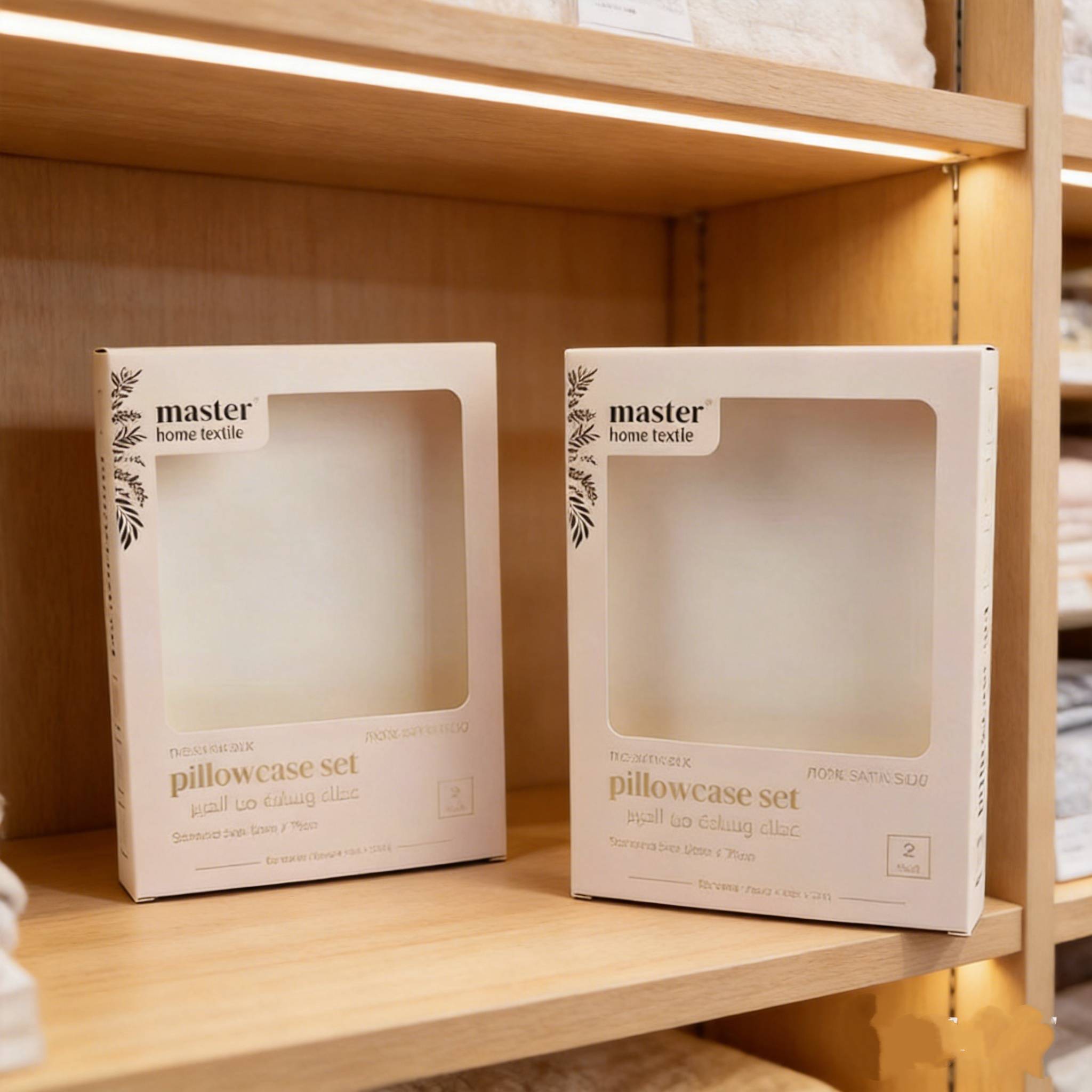 Custom Packaging Boxes for Silk Products Packing Box with Clear Plastic Window
