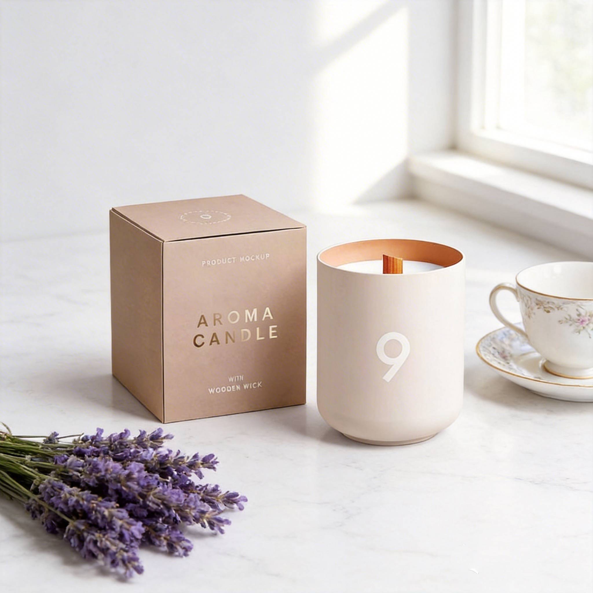 Luxury Logo Print Candle Gift Boxes Packaging Paper Box