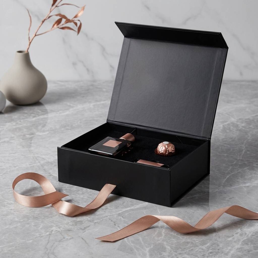 New Arrival Cosmetics Gift Boxes Perfume Bottle Packaging Box with Silver Logo