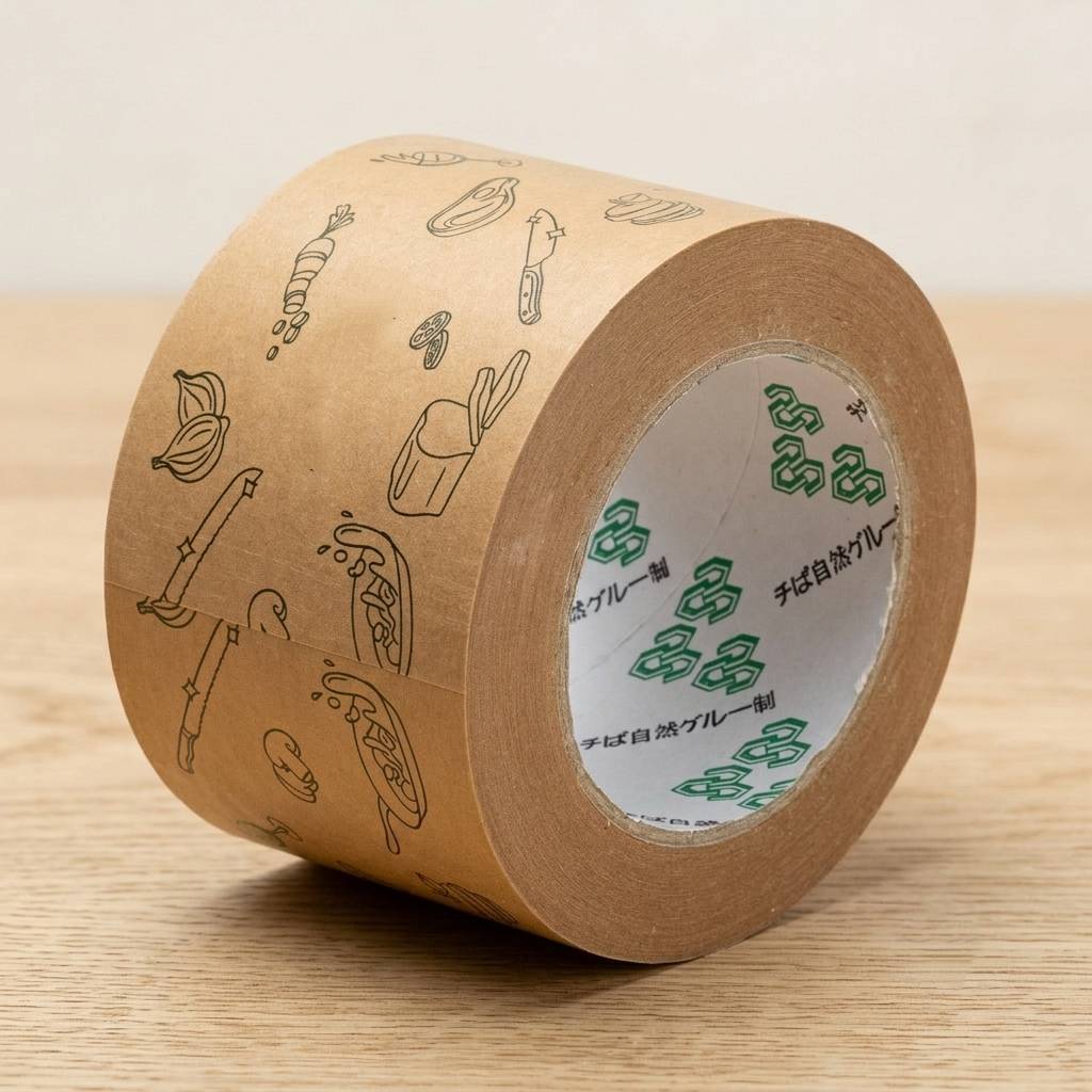 Custom Kraft Paper Packaging Tape For Eco-friendly Brand Identity