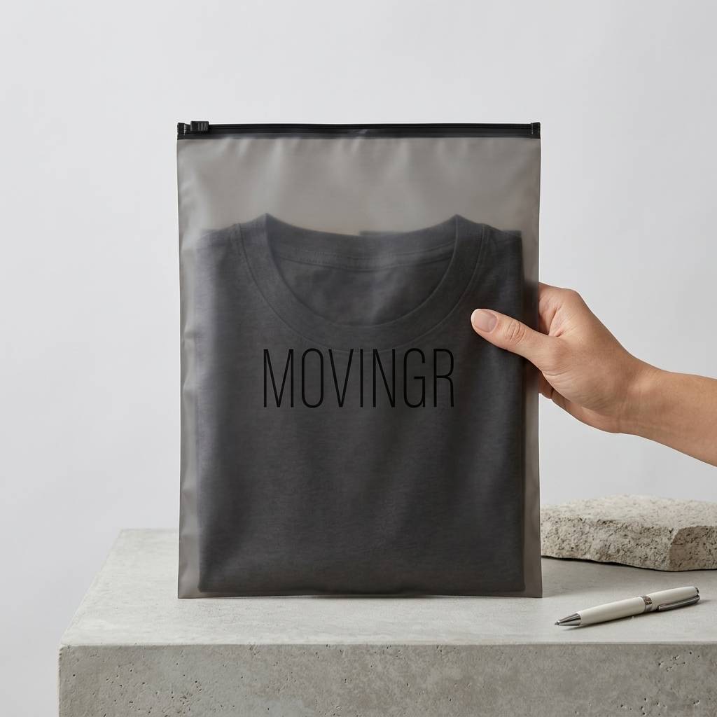 Custom Matte Black Frosted Zip Lock Bag with Logo Printing Custom Matte Black Frosted Zip Lock Bag with Logo Printing