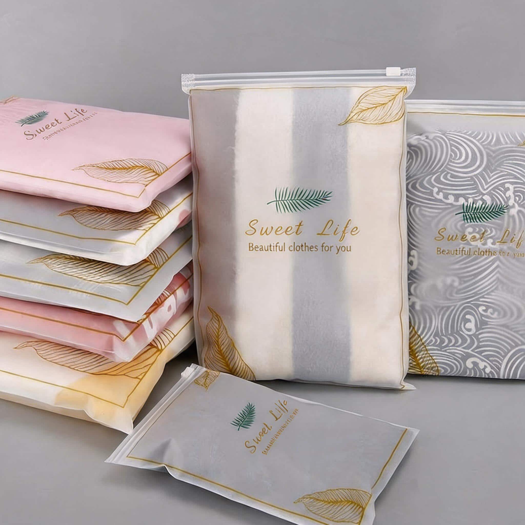 Customized Logo Frosted PVC Plastic Zipper Bag for Swimwear Packaging Customized Logo Frosted PVC Plastic Zipper Bag for Swimwear Packaging