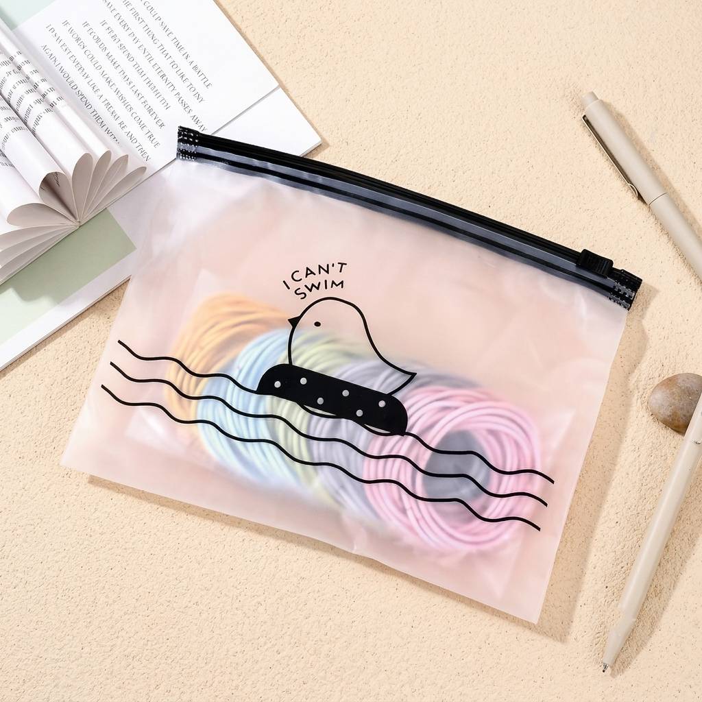 Premium Resealable Plastic Bags Featuring Cute Custom Graphic Designs