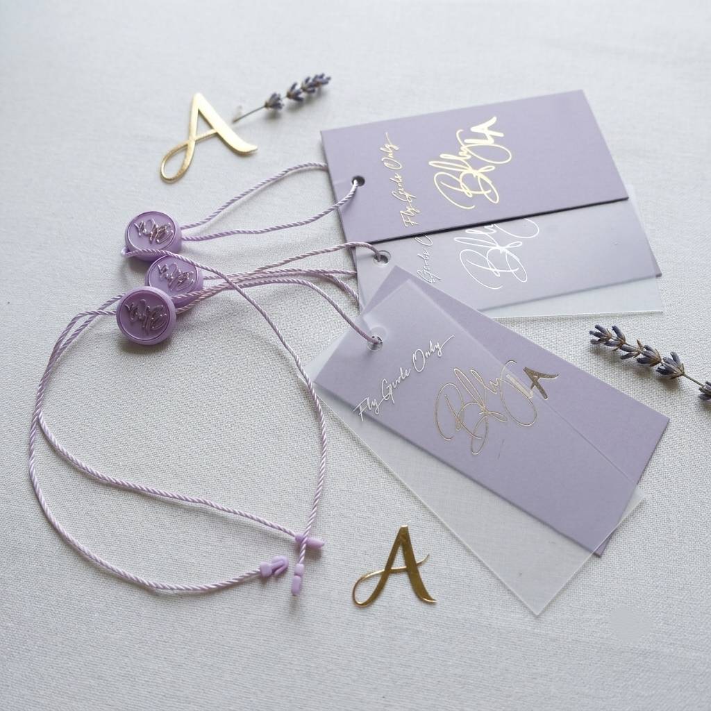 Custom Luxury Frosted PP And Cardstock Composite Hang Tags