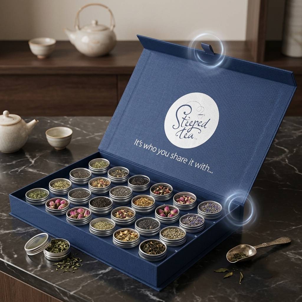 Elegant Foldable Magnetic Boxes For Luxury Tea Holiday Gift Sets
