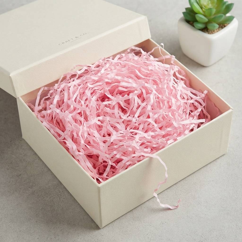 Eco-Friendly Pastel Crinkle Paper For Elegant Product Presentation