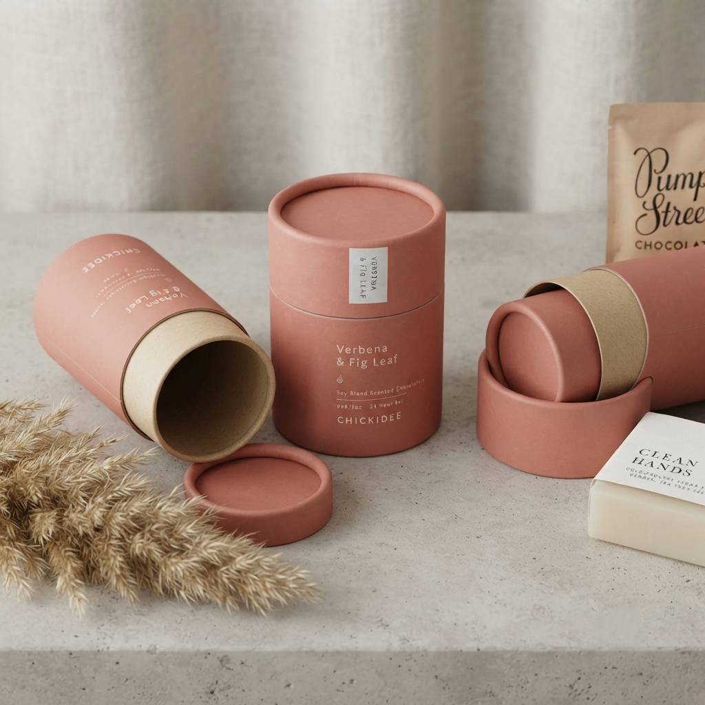 Custom Logo Cylinder Boxes Packing Round Gift Box Tube Paper Packaging for Candle Custom Logo Cylinder Boxes Packing Round Gift Box Tube Paper Packaging for Candle