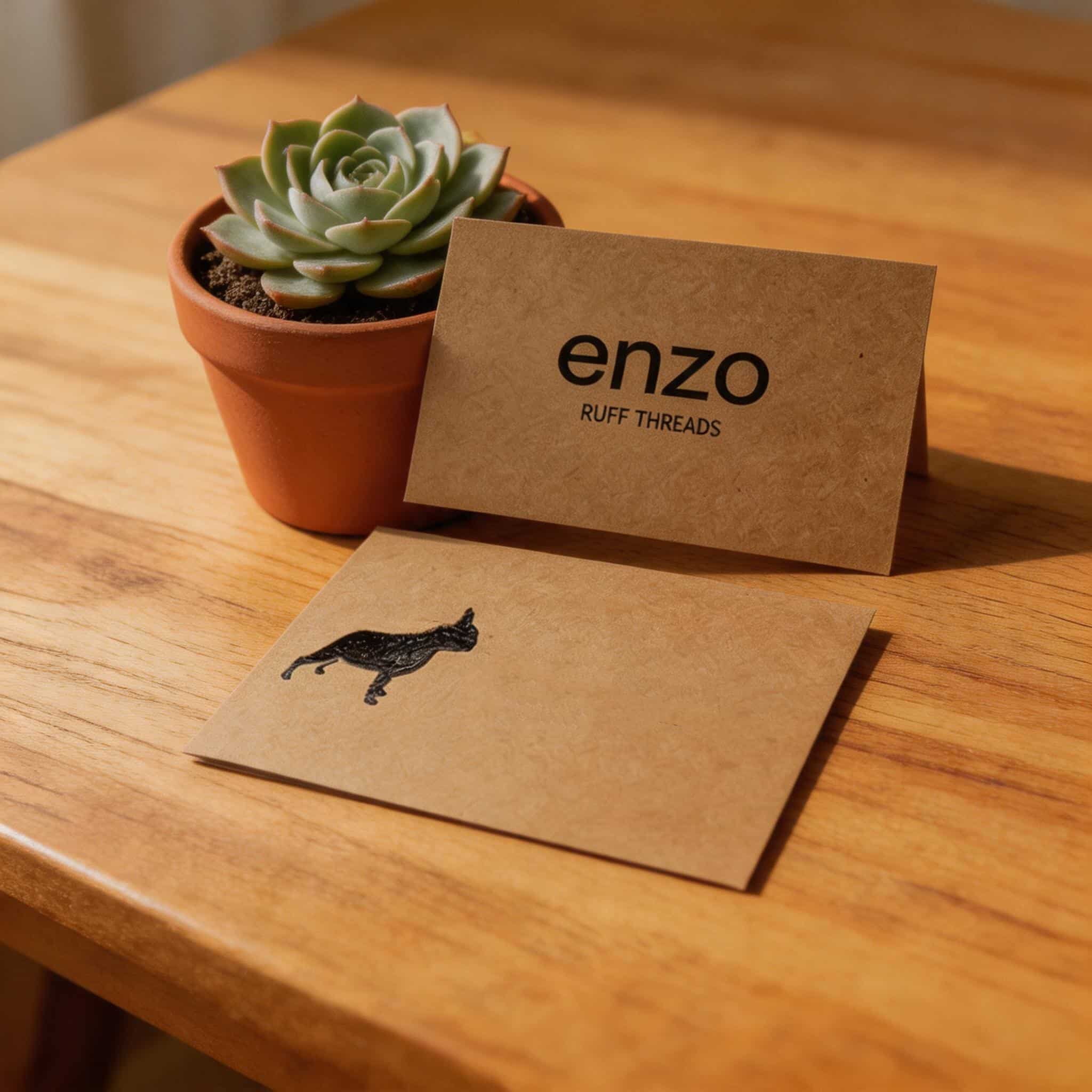 Personalized Kraft Paper Thank You Notes for Business