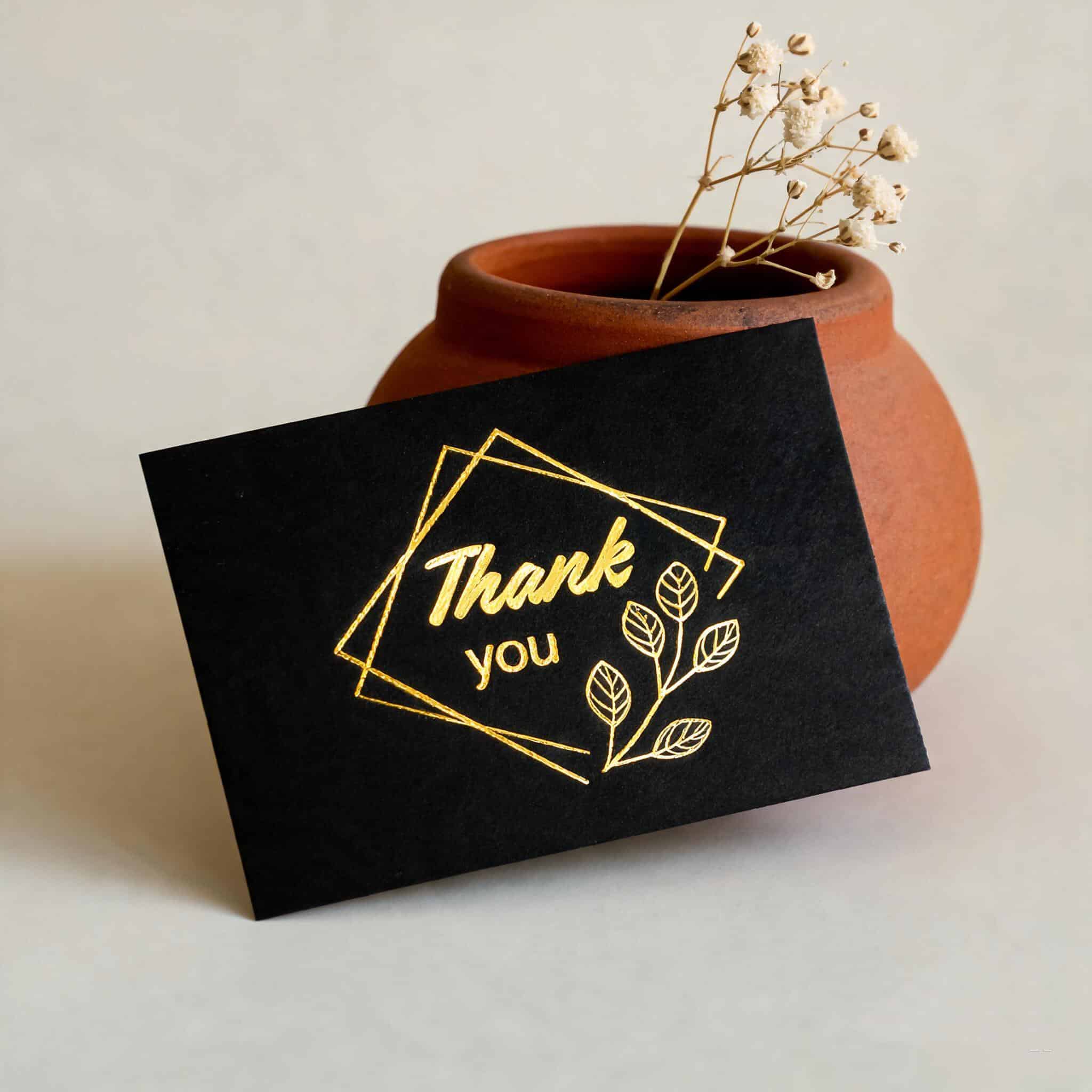 Custom Printed Foil Greeting Cards For Holiday Presents