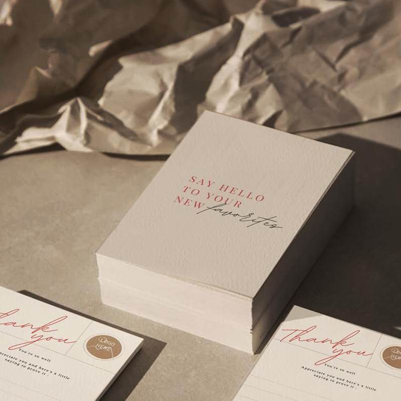 Eco Friendly Printed Birthday Greeting Packaging Labels Thank You Card for Celebration Wishes Eco Friendly Printed Birthday Greeting Packaging Labels Thank You Card for Celebration Wishes