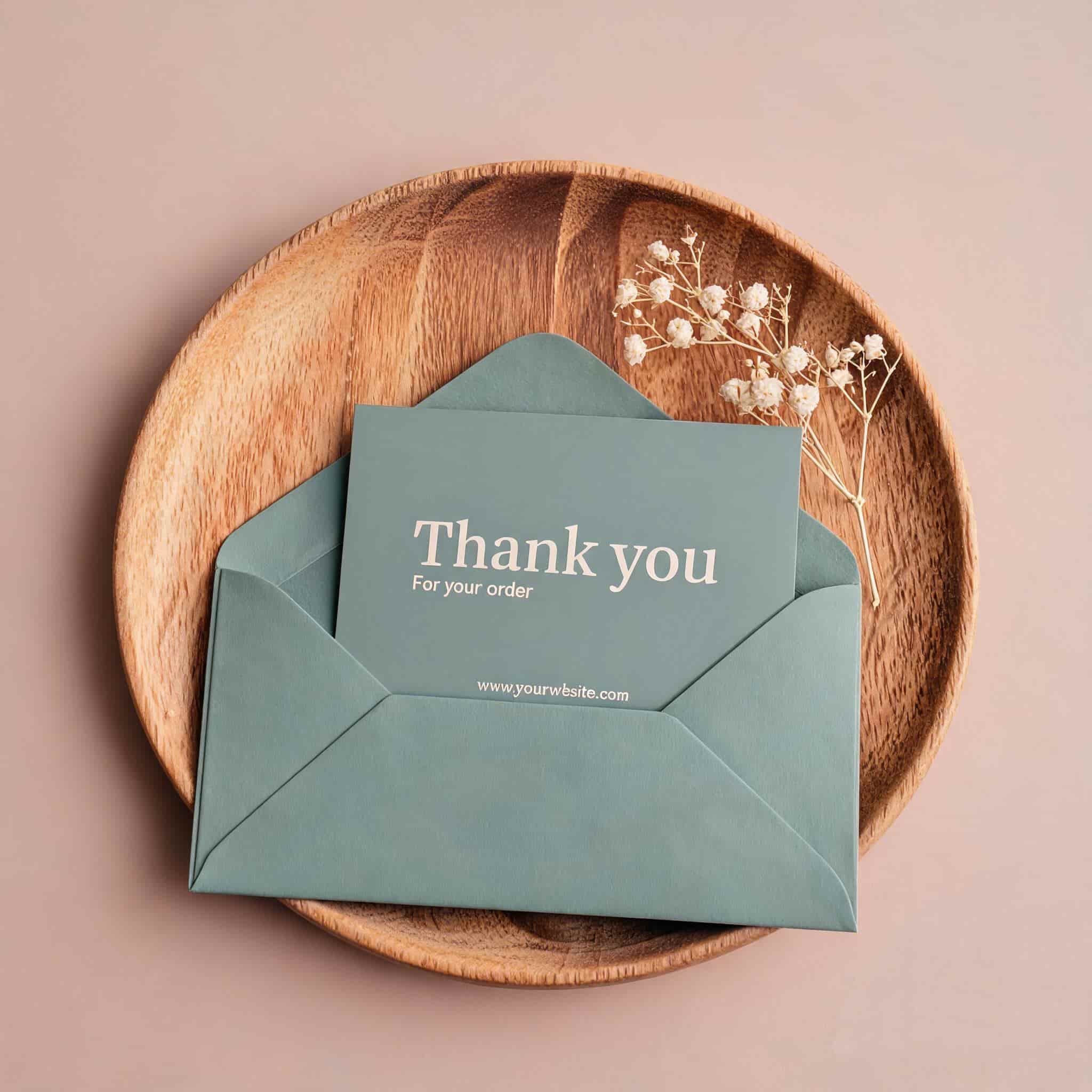 Custom Eco Friendly Postcards Thank You Cards Matching Envelopes Available for Small Businesses Custom Eco Friendly Postcards Thank You Cards Matching Envelopes Available for Small Businesses