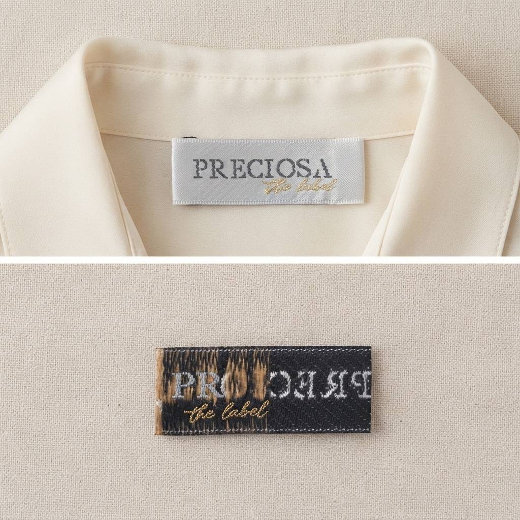 Factory Price Garment Decoration Private Fabric Matel Clothing Woven Labels with Custom Logo Factory Price Garment Decoration Private Fabric Matel Clothing Woven Labels with Custom Logo