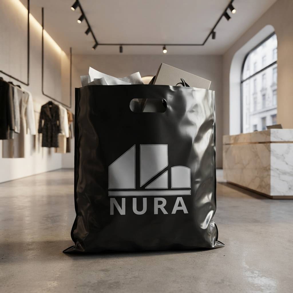 Wholesale Black Plastic Retail Shopping Bags Poly Bags With Custom Logo Wholesale Black Plastic Retail Shopping Bags Poly Bags With Custom Logo