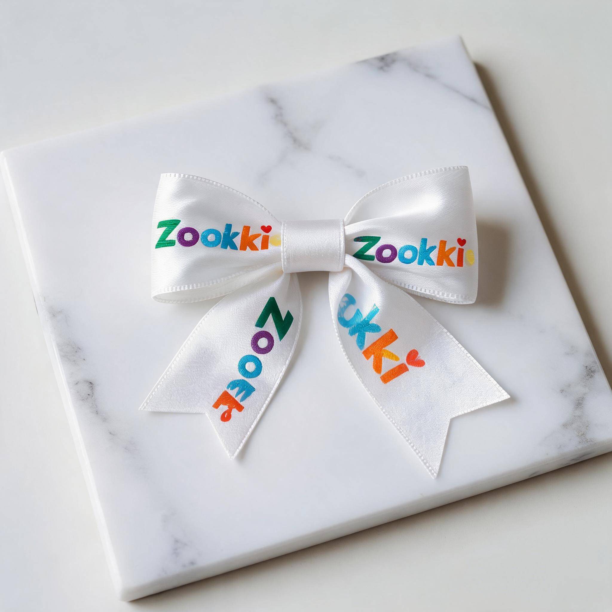 Personalized Logo Satin Ribbon Hot Stamping Silk Ribbon For Crafting And Gift Wrapping