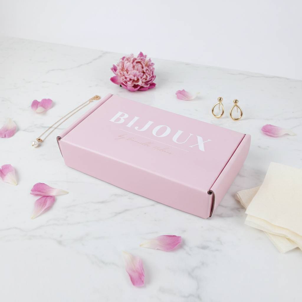 Custom Pastel Pink Corrugated Mailer Box For Delicate Jewelry Packaging Custom Pastel Pink Corrugated Mailer Box For Delicate Jewelry Packaging