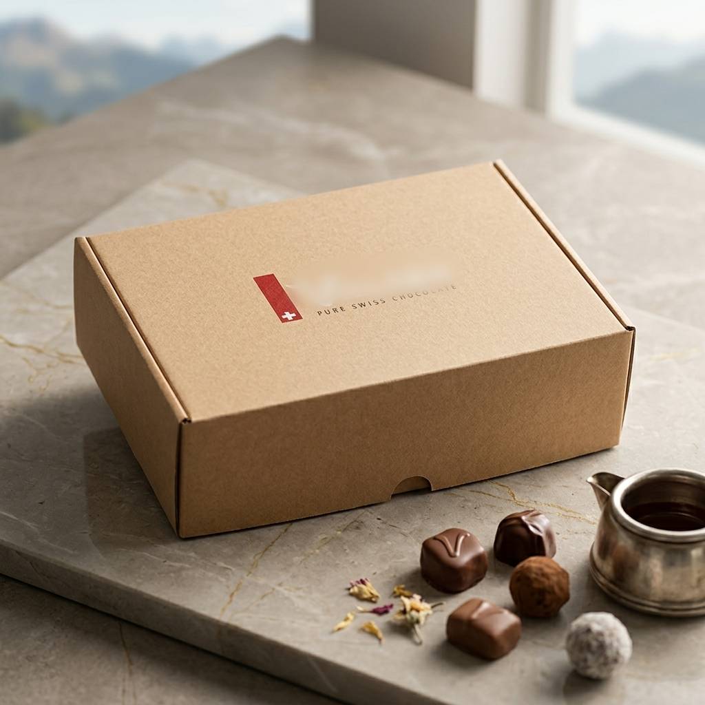 Personalized Brown Cardboard Box For Gourmet Bakery And Cookies