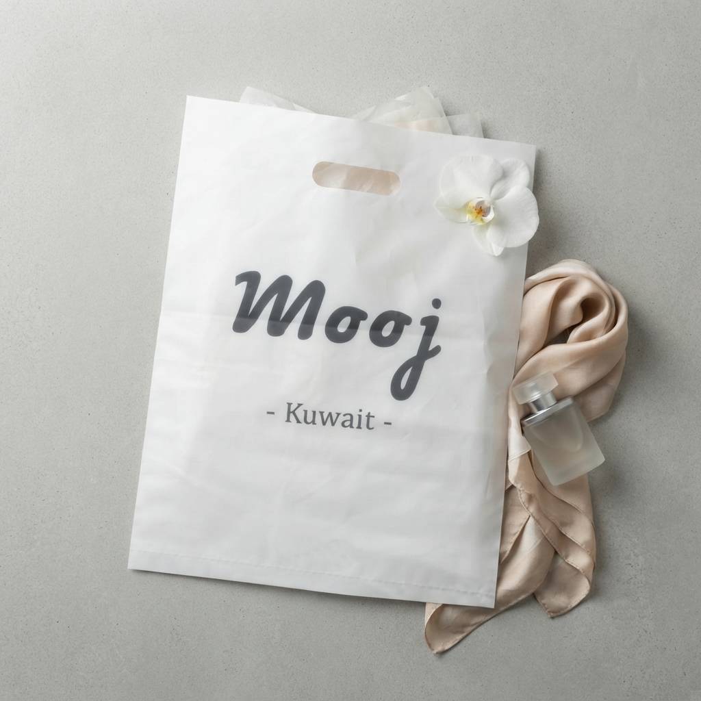 Custom Elegant Translucent Boutique Bags For High End Cosmetics