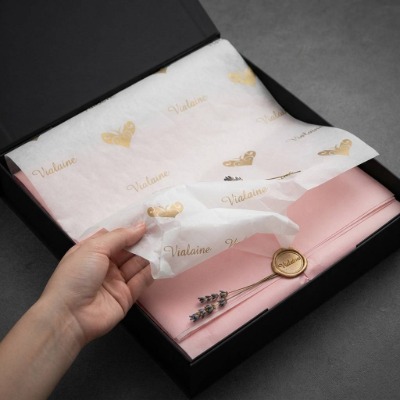 Free Design Custom Printed Tissue Cloth Paper Silk Paper for Branded Gift Wrap