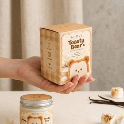 Eco-Friendly Paper Packaging Box With Brand Design For Candle Jars Eco-Friendly Paper Packaging Box With Brand Design For Candle Jars